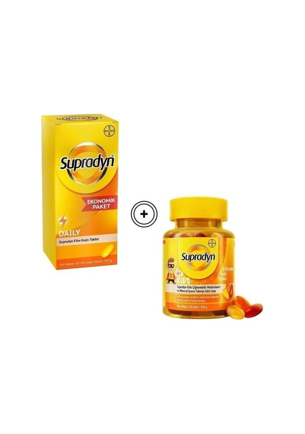 Supradyn Daily 60 Tablet + Kids 60 Tablet Fiyatları ve Özellikleri