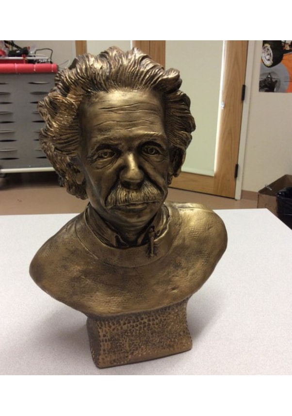 Resim Opencart Einstein Heykeli Göğüs 3d Tarama Sadece Plastik Aparattır 