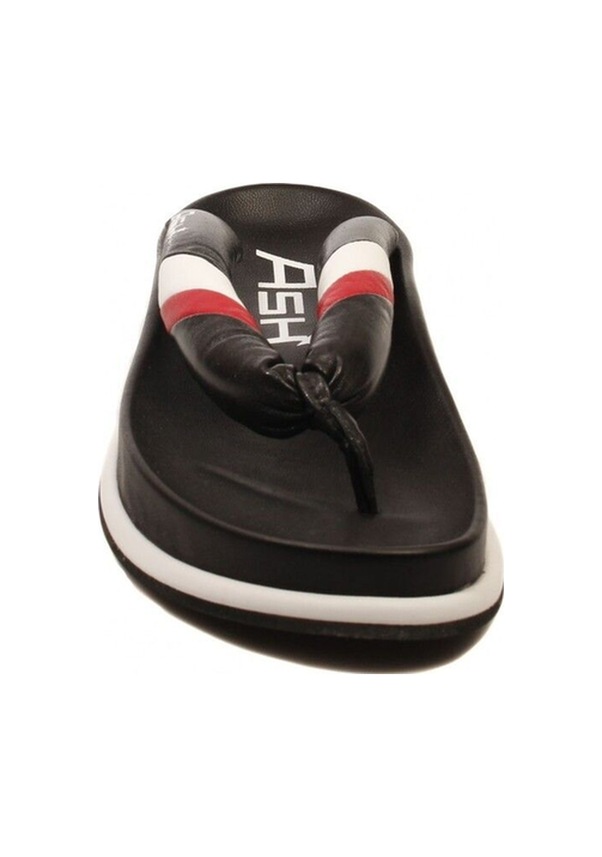 Resim Ash Tonic Siyah Deri Parmak Arası Kadın Terlik Siyah 