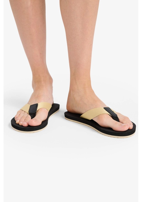 Resim Defacto Kadın Düz Taban Parmak Arası Terlik F7558ax25hsgd1 Sarı 