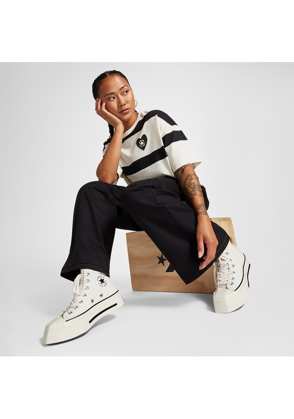 Resim Converse Chuck 70 De Luxe Squared Unisex Krem Sneaker Düz A06436c Krem 