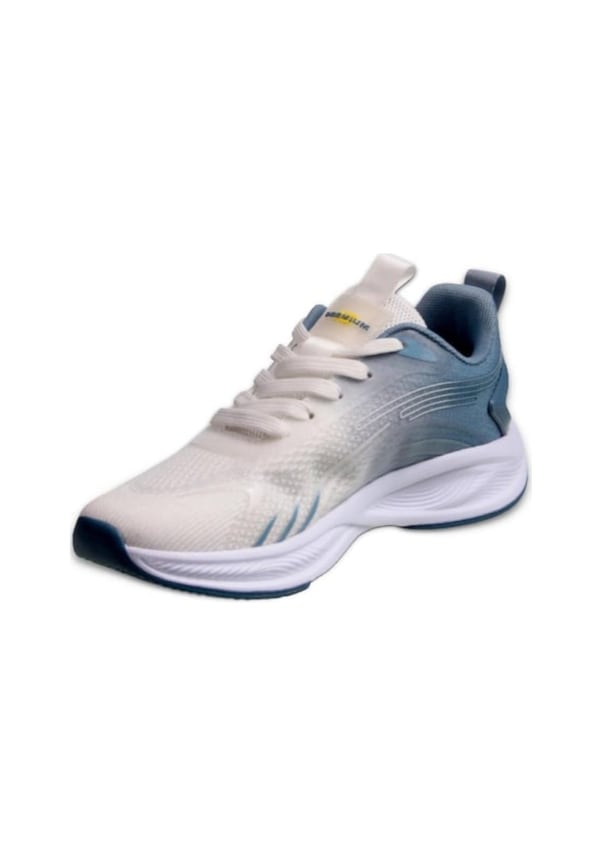 Resim Mp 241-1626 Beyaz Mavi Bağcıklı Yürüyüş Ayakkabısı Beyaz - Mavi 