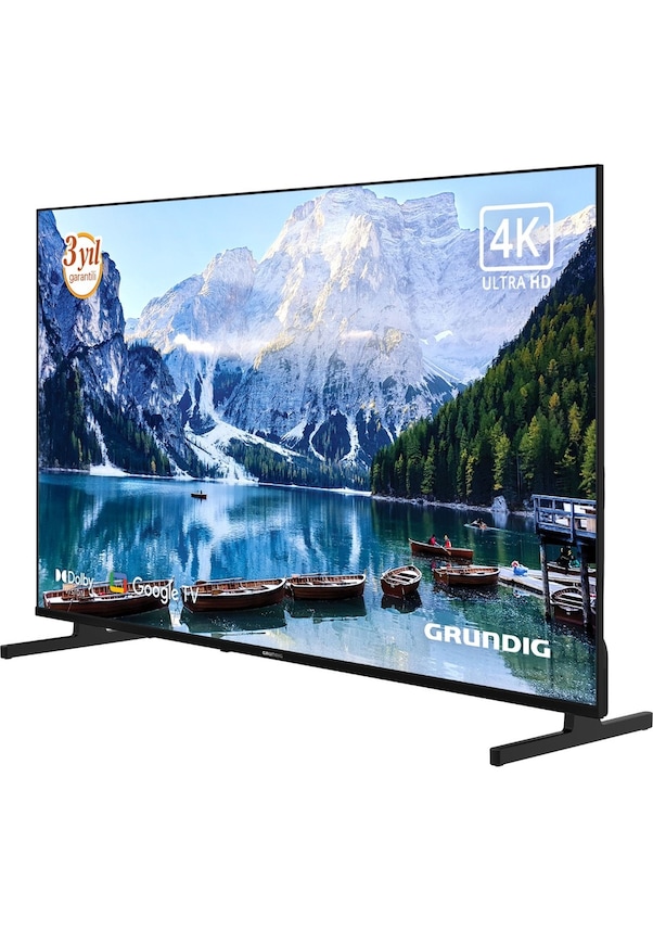 Resim Grundig 65 GKU 700 65'' 165 Ekran Uydu Alıcılı 4K Ultra HD Smart Google TV 