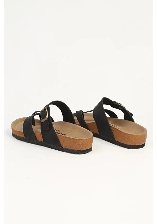 Resim Pierre Cardin Pc-7547 Kadın Parmak Arası Terlik Siyah Çok Renkli 