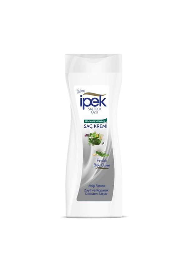 İpek Zayıf Ve Koparak Dökülen Saçlar Için Bitki Özlü Saç Kremi 570 ML