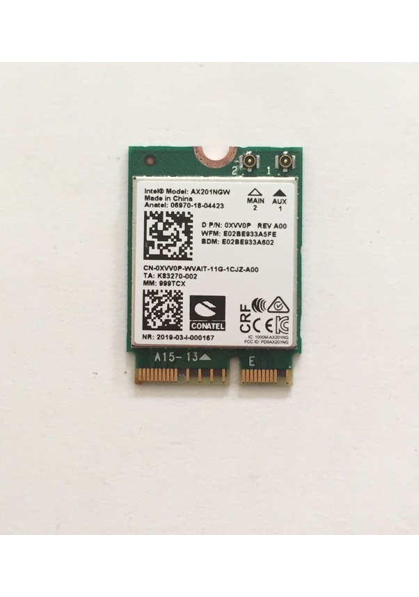 Intel Ax201ngw Wi Fi 6 Dual Band M2 Wi Fi Card J86328 001 Dell Fiyatları Ve Özellikleri 7706