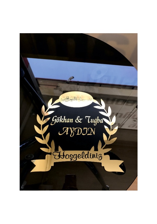 Kapı Süsü Kapı Isimliği Aynalı Isimlik Kapı Süs, Kapı Süsü OE8621