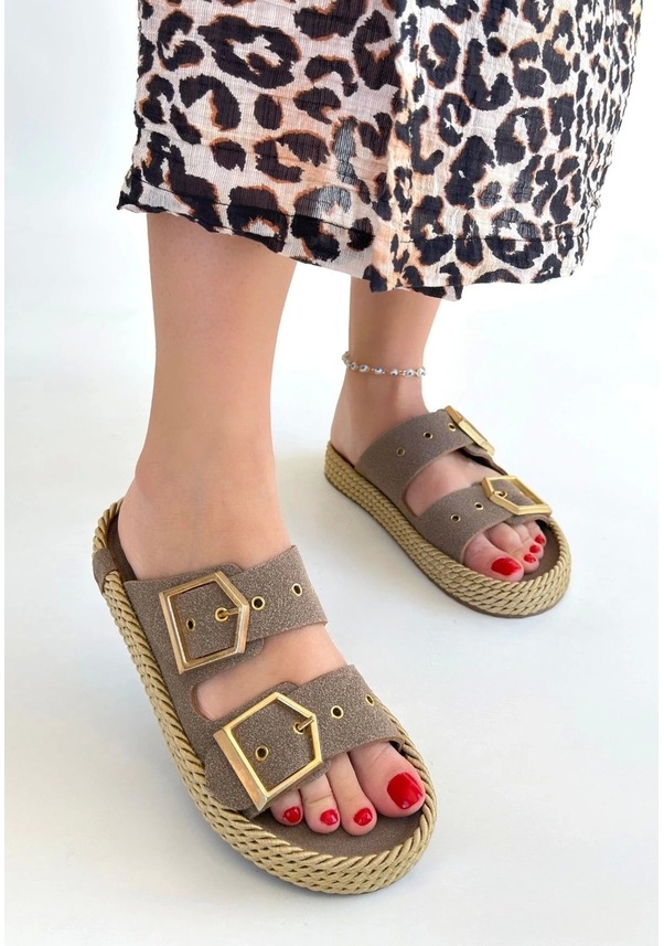 Resim Biçomi İces Vizyon Nubuk Terlik Çok Renkli 