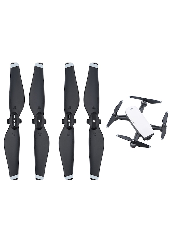 Çift 4732S Plastik Drone Pervaneler DJI Spark için Aksesuarlar Siyah Beyaz
