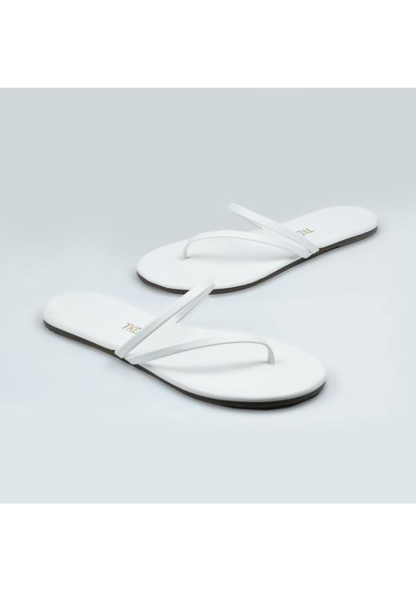 Resim Kadın Beyaz Parmak Arası Terlik Beyaz 