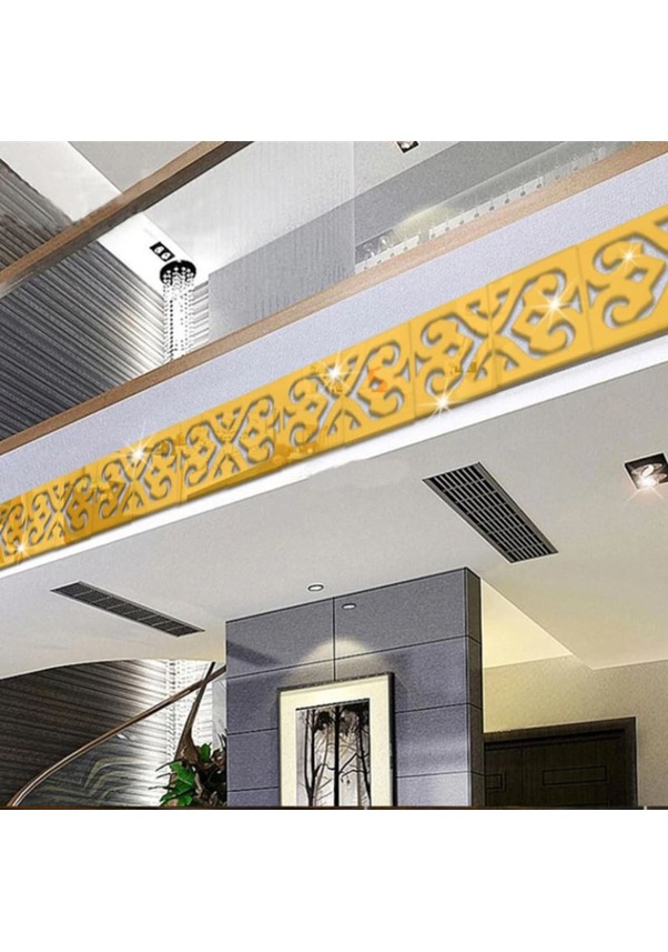 1001Hediye Pleksi Süs Gold Motif Desenli Bordür Duvar Tavan Süsü 20 1001Hediye Pleksi Süs Gold Motif Desenli Bordür Duvar Tavan Süsü 20