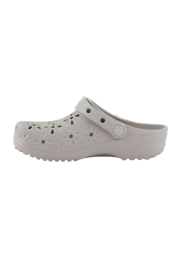 Resim Crocs Classic Floral Kadın Kahverengi Terlik 210927-214 Krem 