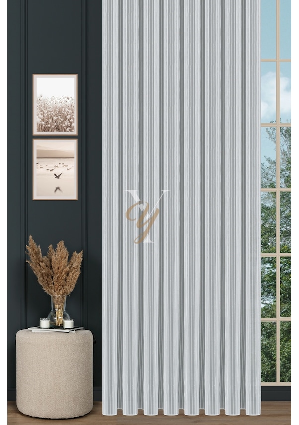 Resim Elif 1206 Tül Perde V-ekru Ekru 