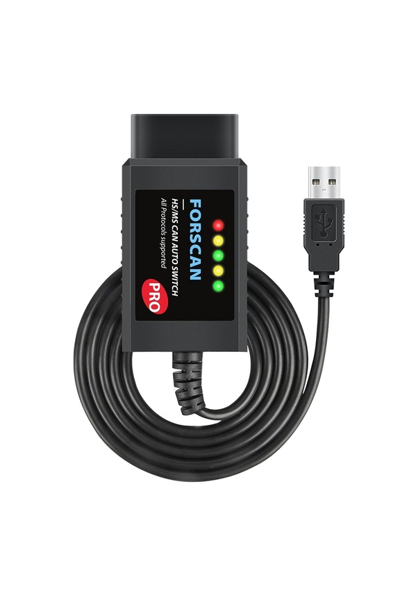 Siyah-elm327 V1.5 Usb Hs Ms-can Forscan Pro İçin Obd Tarayıcı Aracı ...