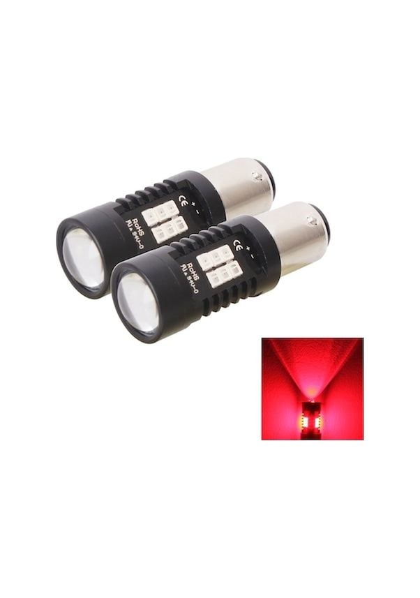 Ruiandsion BA15D 1196 LED-Lampen – 2 Stuks – 12-24V AC/DC – 6500K Wit – 2835 21SMD – 450 Lumen – Niet-Polair – Voor Camper, Boot, Aanhanger & Meer