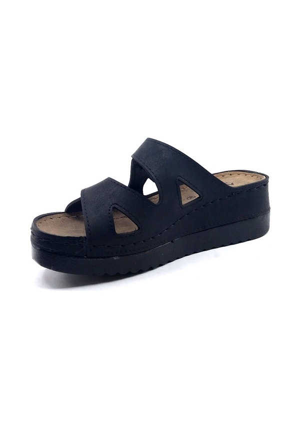 Resim Aryan 07-980 Kadın Yazlık Terlik 5 CM - Siyah 