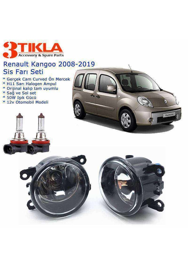 Renault Kangoo 2018 Sis Farı Set Oem: 8200074008 Fiyatları ve Özellikleri