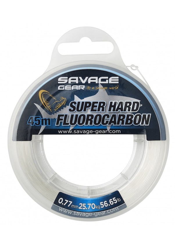 Savage Gear Super Hard Fluorocarbon 45 M 0.77 Mm 25.70 Kg 56.65 L (549230266)