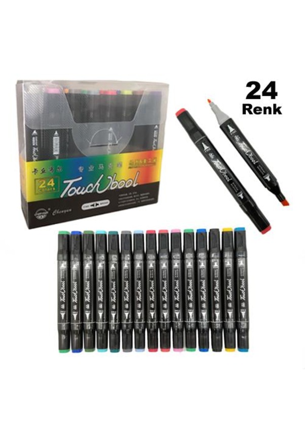 Touch Bool. Marker. 24 Lü. Mimari Çizim Kalemi. Çift Uçlu. Board. Fiyatları ve Özellikleri