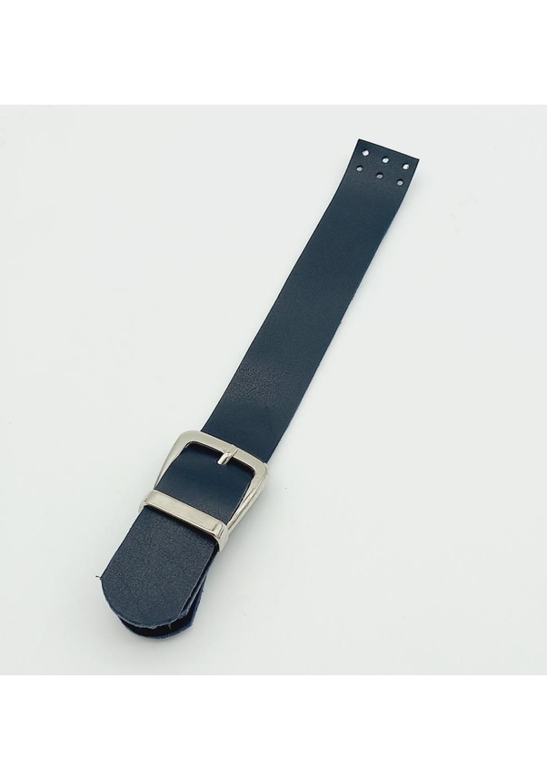 Resim Angel Çanta Aksesuar Tek Kat 18 Cm Suni Deri Lacivert Kapak Gümüş Metal 