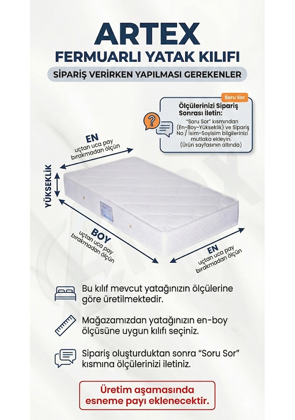 Resim Kılıf Aloe 150x200 Yatak Kılıfı Koruyucusu Yatak Örtüsü Fermuarlı Kılıf Kapitone 