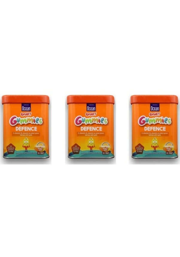 Orzax Ocean Smart Gummies Defence 3 x 64 Adet Çiğnenebilir Jel ...