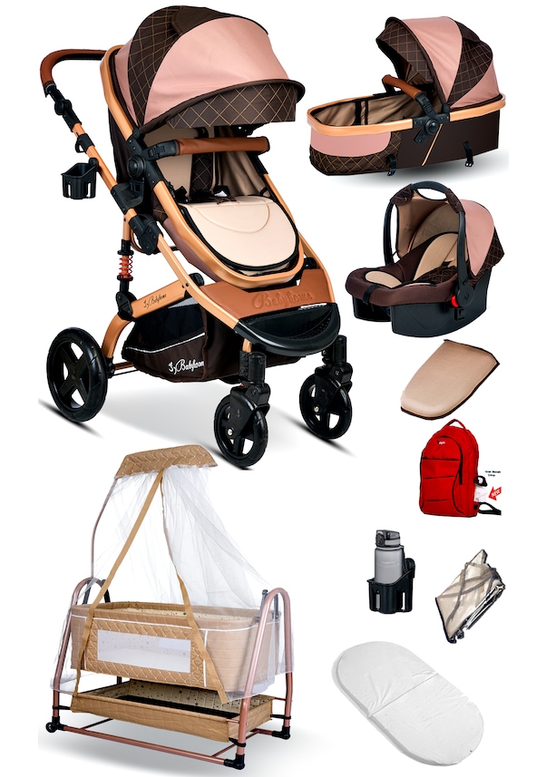 Baby Home Single-to Travel Sistem Bebek Arabası + Maya Anne Yanı Bebek Sepeti Beşik