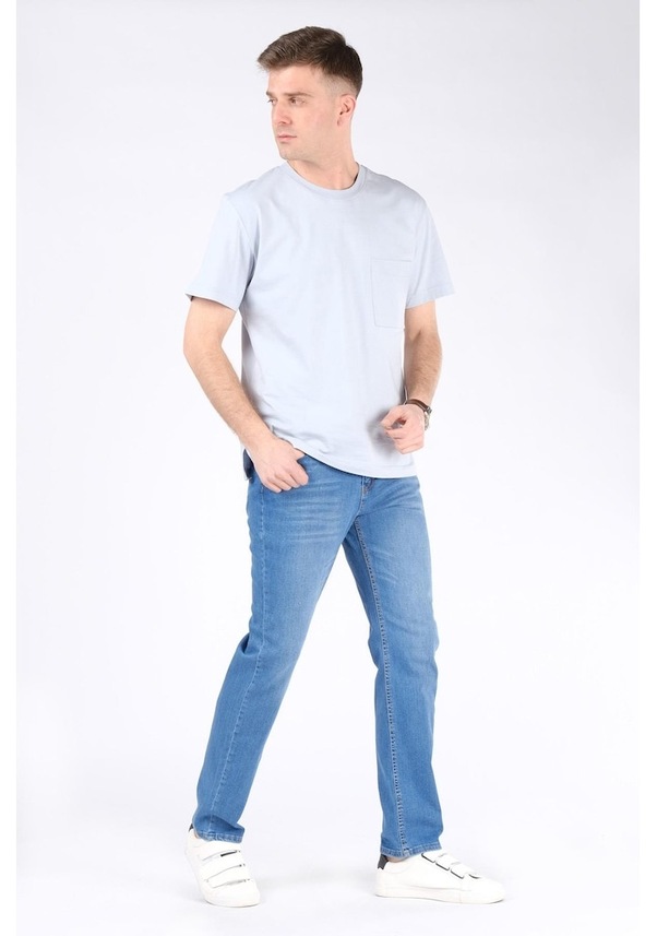 Giyim Dünyası Erkek Regular Fit Kot Pantolon Mavi