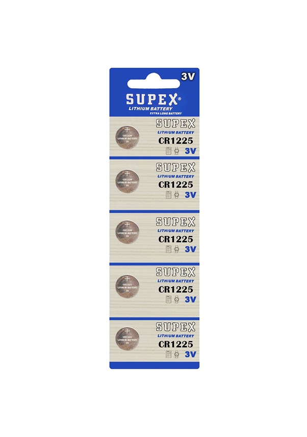 SUPEX CR1225 3 VOLT LİTYUM PİL 5Lİ PAKET FİYAT Fiyatları ve Özellikleri