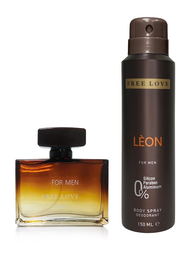 Free Love Leon Erkek Parfüm EDP 100 ML + Deodorant 150 ML