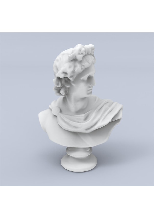 Resim Opencart Apollo Heykeli Revopoint Pop Tarafından Üretilmiştir Sadece Plastik Aparattır 