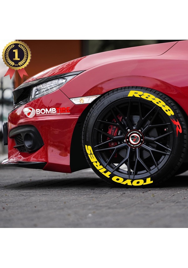 Toyo Tires R8r Sari Lastik Yazisi 2 5 Cm Orijinal Kaucuk 8 Adet Fiyatlari Ve Ozellikleri