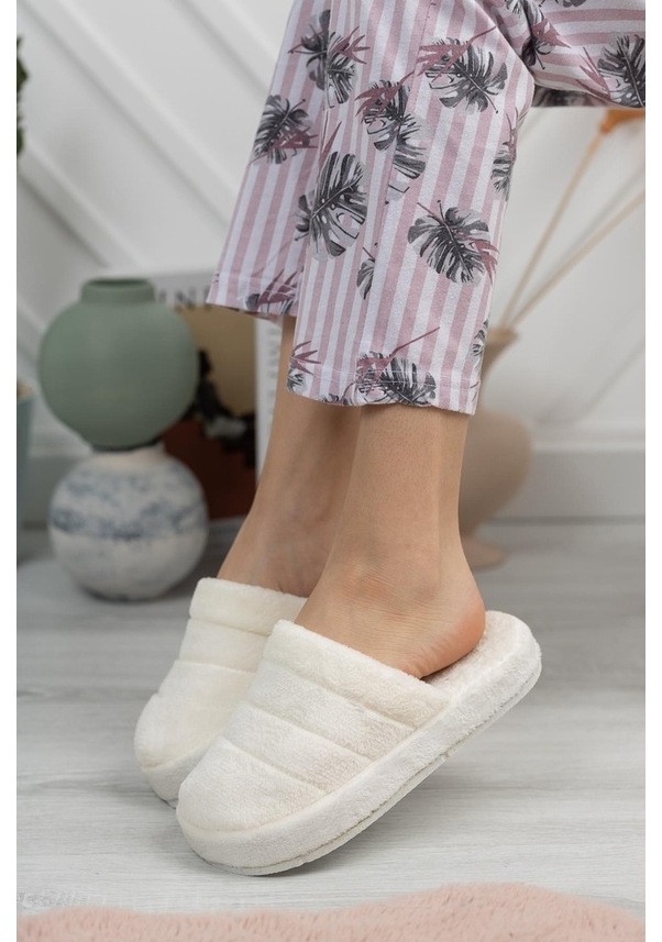 Resim Modafrato Smt-03 Kapalı Kadın Ev Terliği Kışlık Terlik (403985922) 