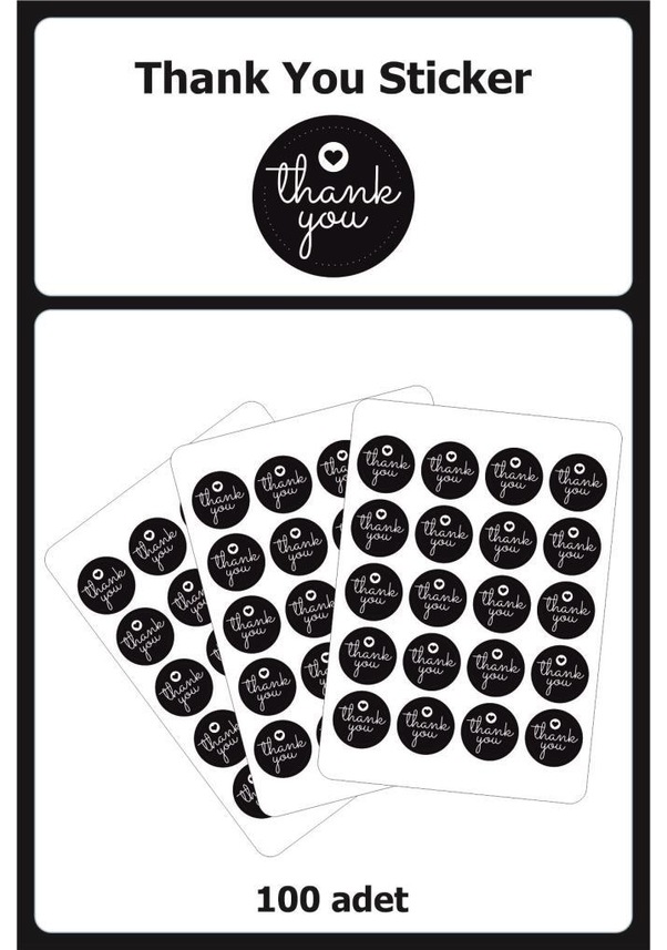 Thank You Sticker Etiket 8 Fiyatları ve Özellikleri