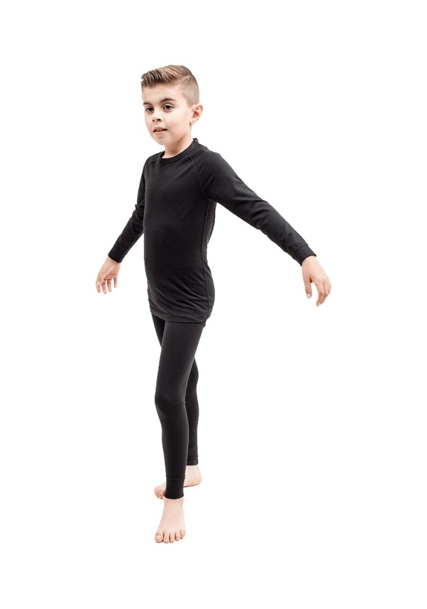 Resim The Don Siyah Renk Erkek Çocuk Termal İçlik Üst (9-14 Yaş) 