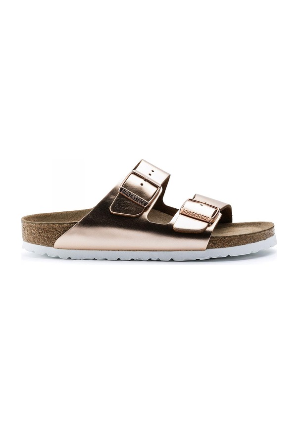 Resim Birkenstock Arizona Sfb Nl Metallic Bronz Kadın Terlik Bronz 