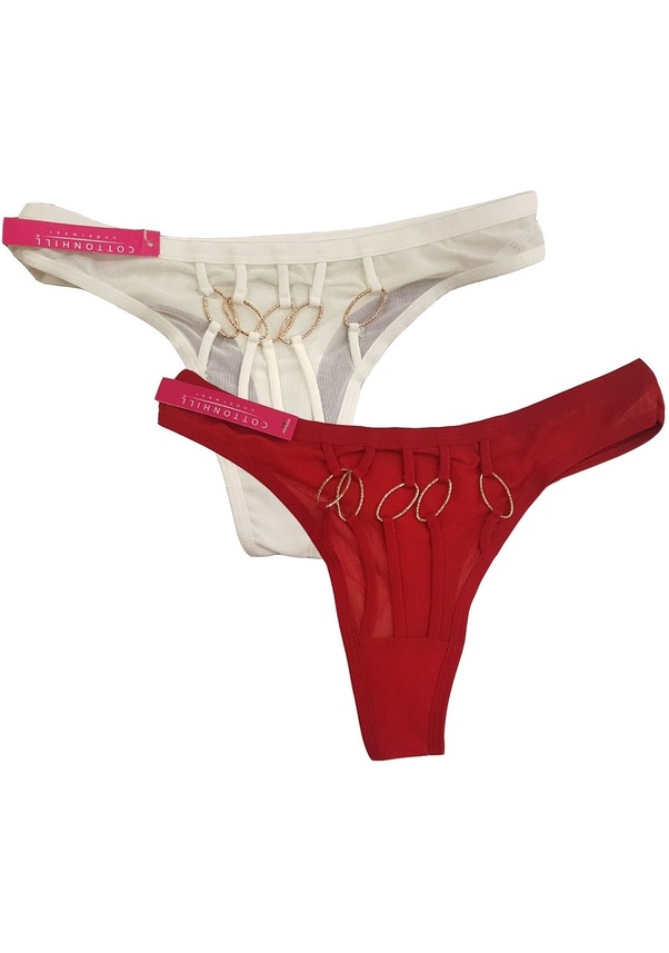 Cotton Hill Dantelli Model Sexi String Külot (410187410) Fiyatları ve