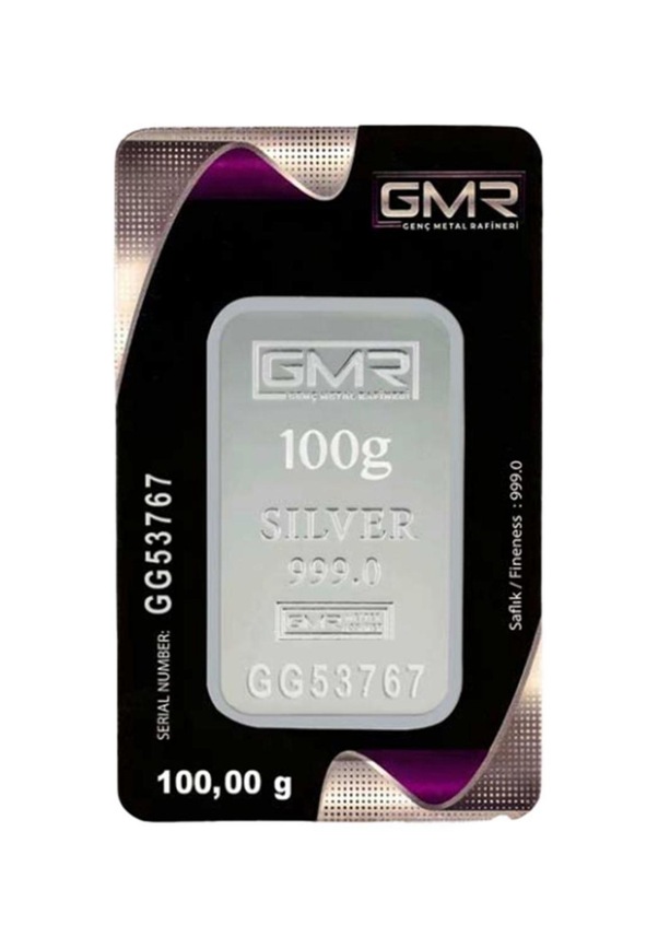 Resim 100 Gram Gümüş Külçe 