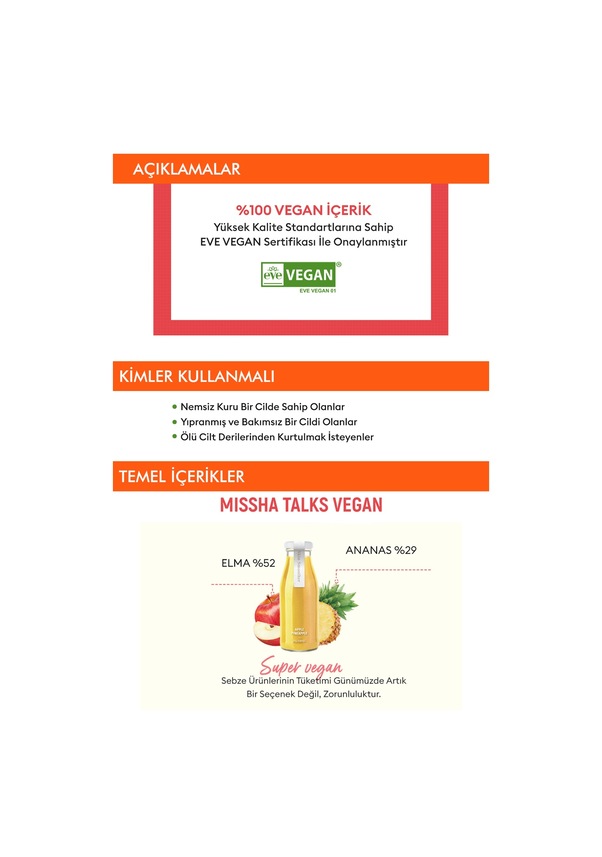 Resim Missha Talks Vegan Squeeze Sheet Mask Hassas Ciltler içinKarşıtı Vegan Yaprak Maske - Sos Relaxer 