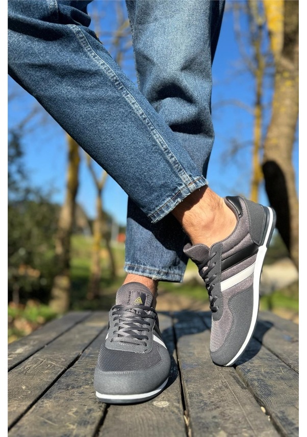 Resim Unisex Airfile İnce Taban Spor Ayakkabı Füme-siyah-fume Füme 