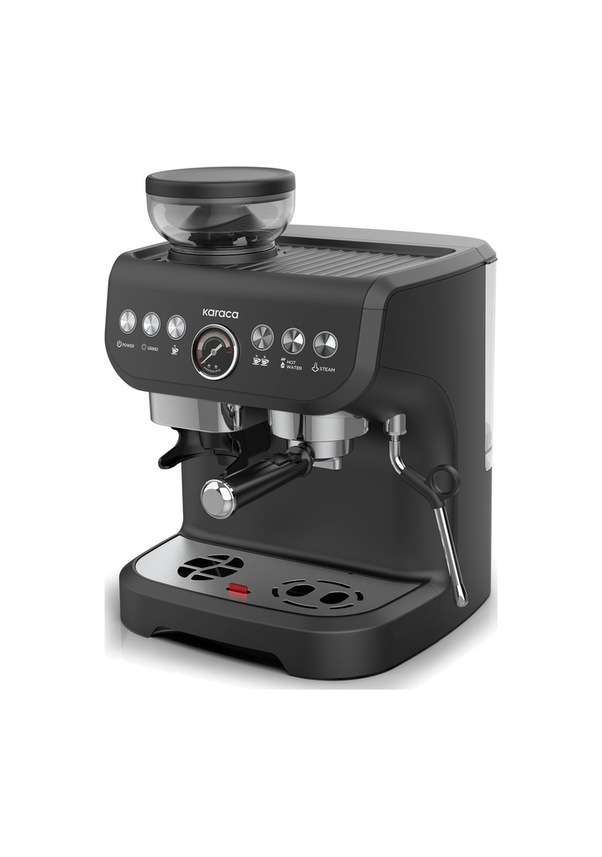Resim Karaca Coffee Art 2 L Barista Öğütücü + Süt Köpürtücü+ 15 Bar Basınçlı Espresso Kahve Makinesi 