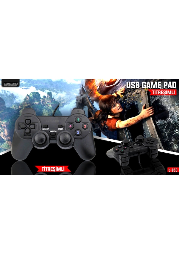 Titreşimli Analoglu Usb Bilgisayar Pc Oyun Kolu Gamepad Fiyatları ve ...