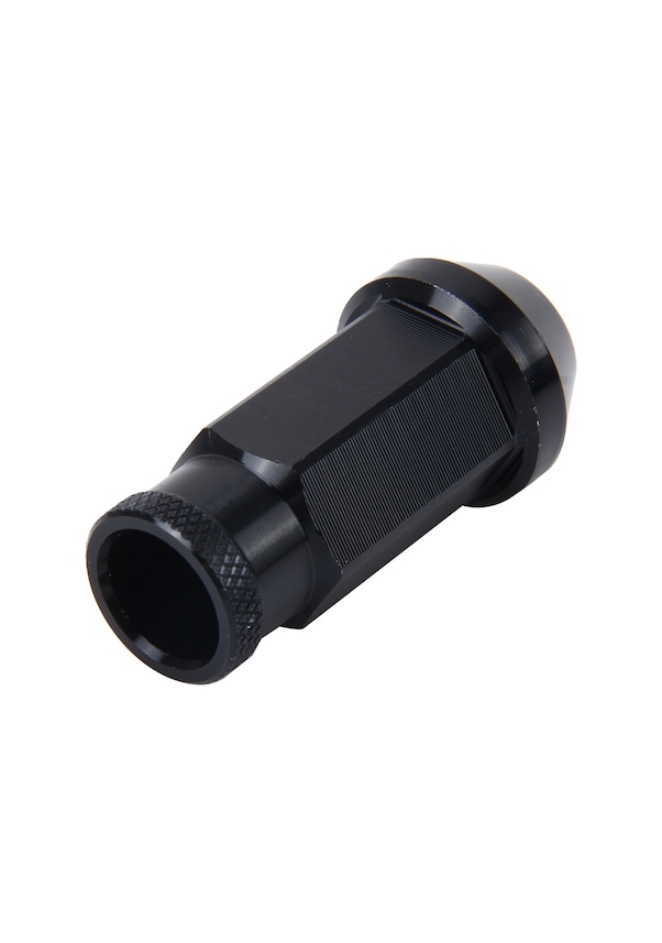 Resim D1 Spec P1.5 M12x1.25 Yarış Direksiyonu Somunu, Uzunluk: 50mm Siyah 
