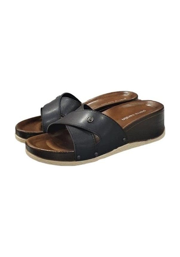 Resim Pierre Cardin Üstü Çapraz Anatomik Dolgu Topuk Bayan Terlik 001 