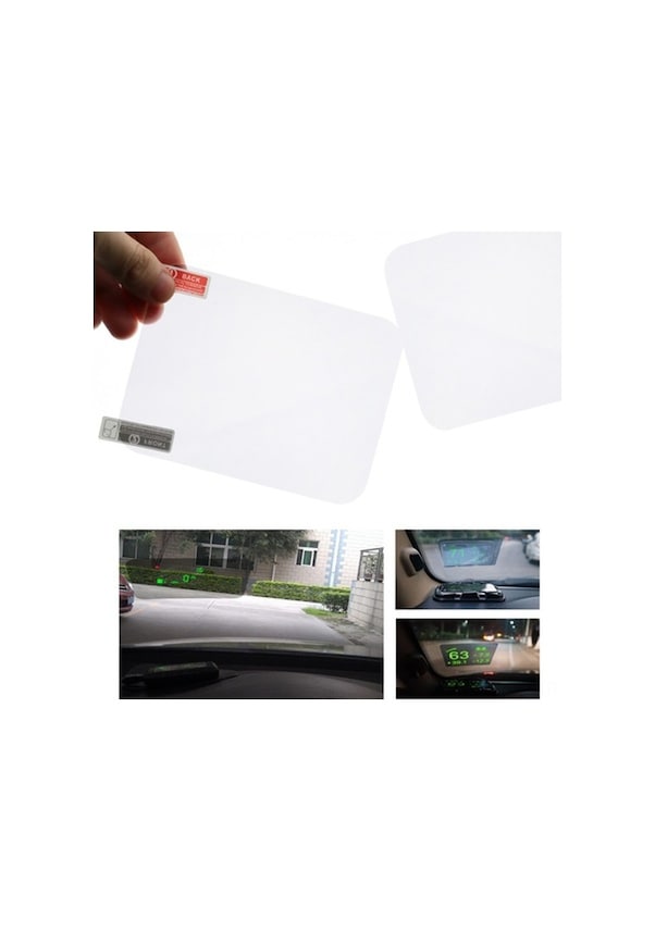 Resim Besthome1 Hud Pet Yansıtıcı Filmi - 15x12.5cm Şeffaf Ekran Görünürlük, Kullanıcı Dostu Aksesuar 