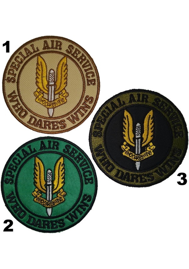 Special Air Service Who Dares Wins Nakış Işleme Arma Patch 9X9 Cm ...