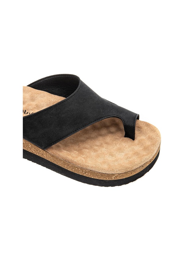 Resim Muya Hora Anatomik Taban Topuk Dikeni Kadın Terlik Siyah 