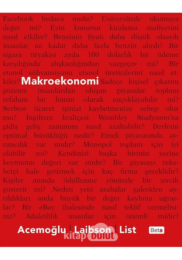 Makroekonomi Daron Acemoğlu. David Laibson. John A. List Beta B ...