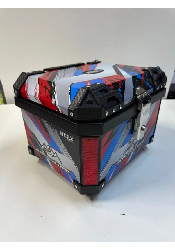 Resim Rexx 45 Litre Abs Motosiklet Arka Çanta - 03-renkli Tek Renk 