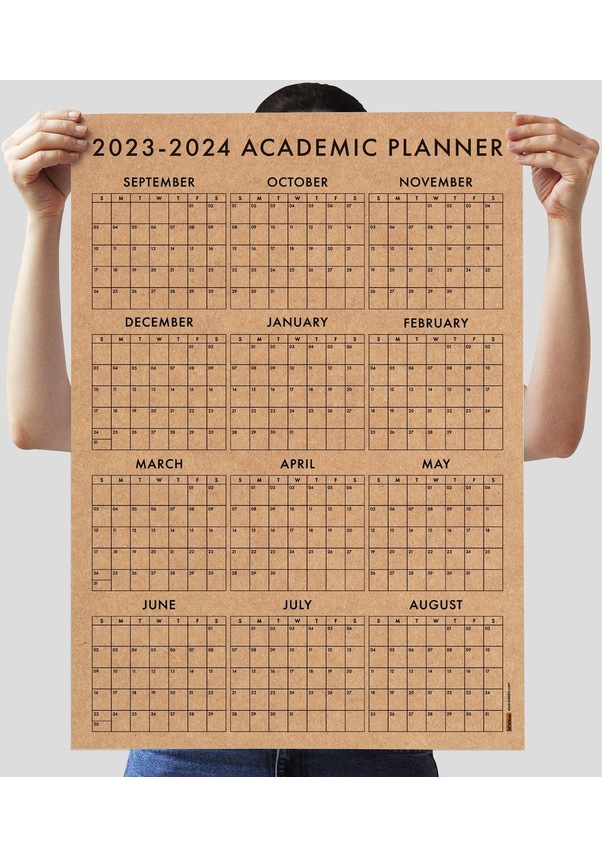 Amerikan Standardı 2023-2024 Akademik Duvar Takvimi, Eylül Başlangıç ...